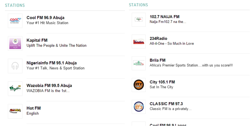 Nigeria radio stations