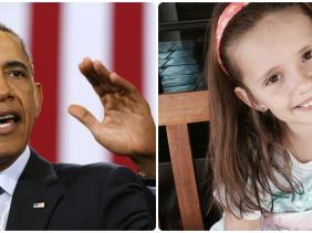 President Obama and Sofia from Massachusetts